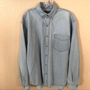 Cactus Button Down Denim Shirt